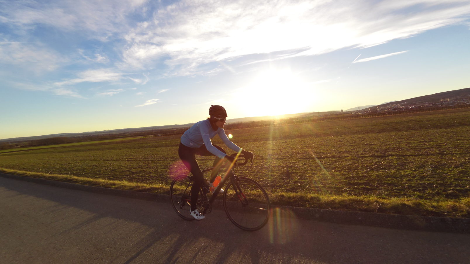 Eisprinzessin am Rennrad