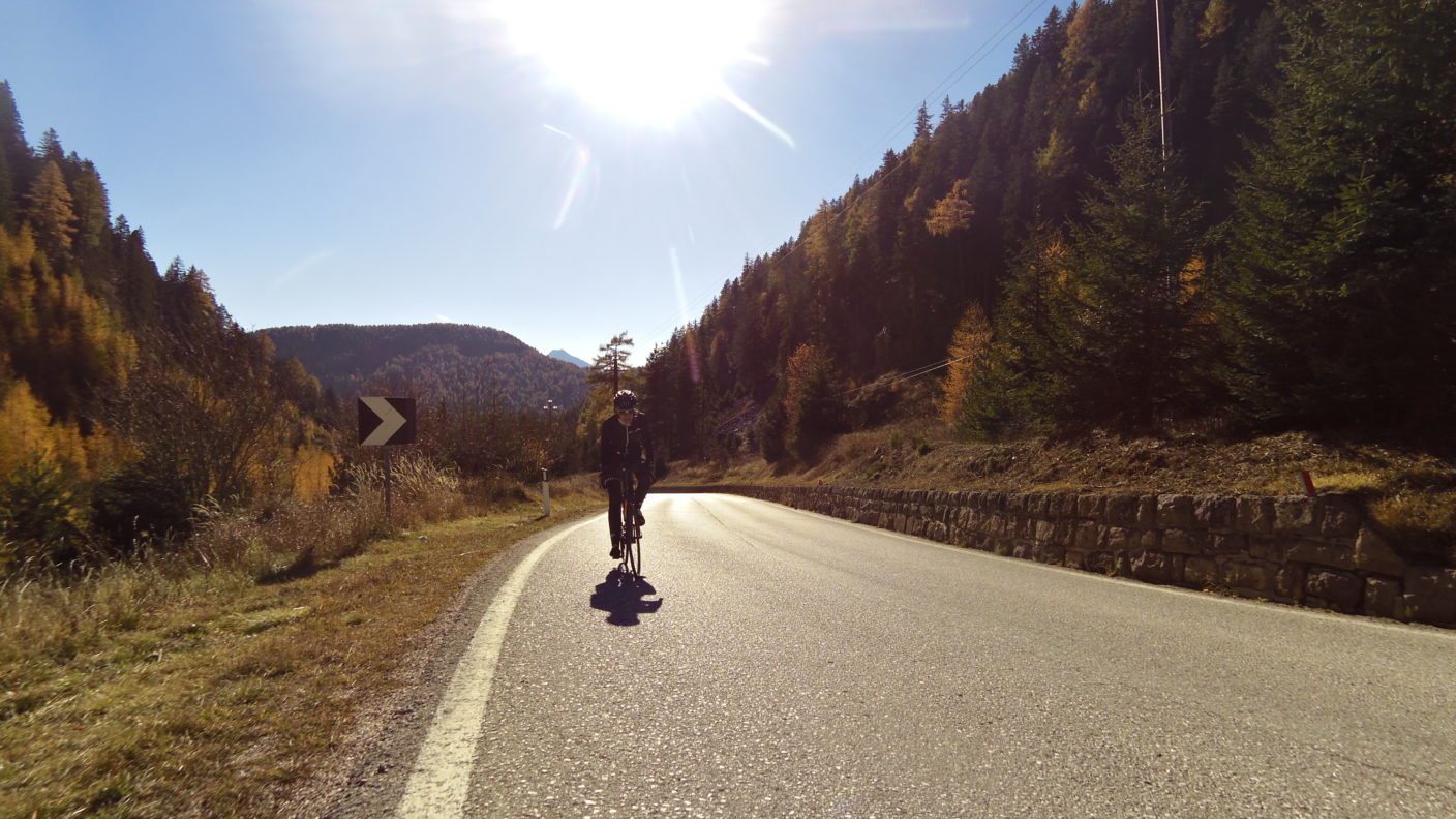 Rennradreise nach Südtirol. Wein und Kastanien.