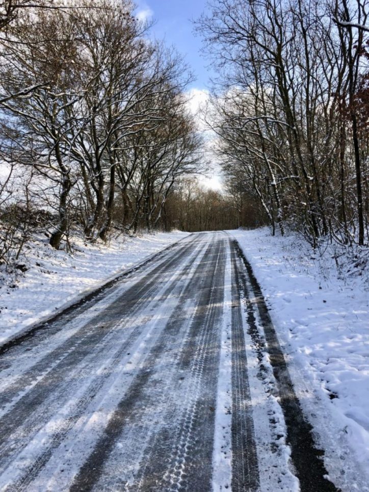 Schneefahrbahn